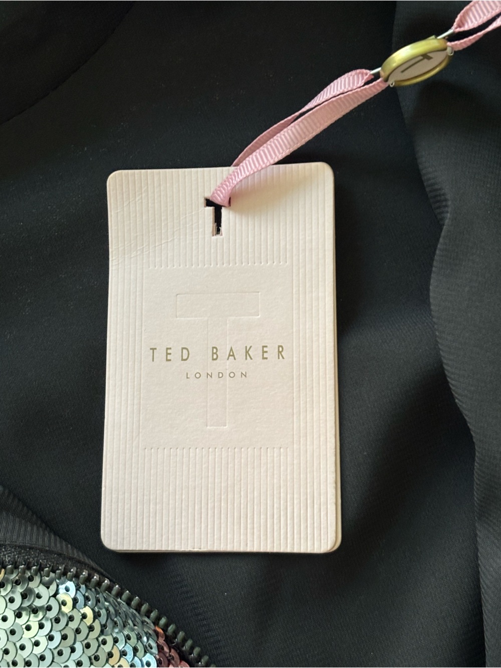 NEW Ted Baker London Jocasta stripe sequin mini cocktail dress Sz 2 (US 6) - Picture 8 of 16